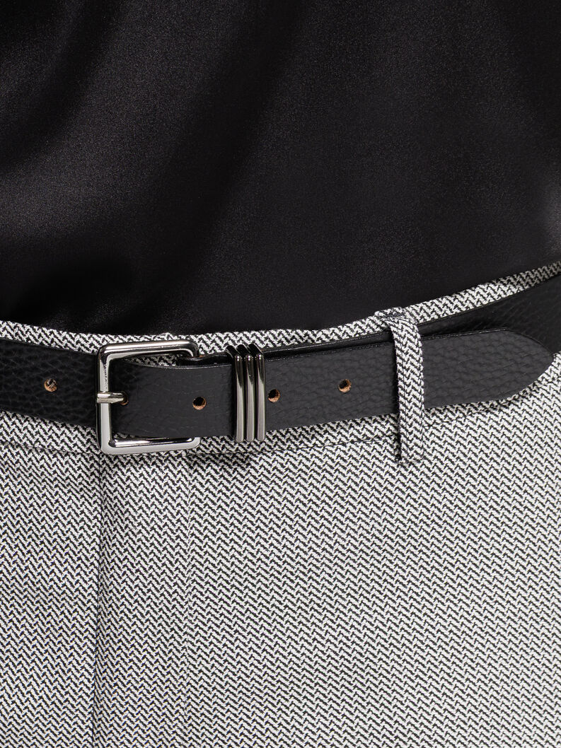 Ceinture, noir, métallique, hi-res