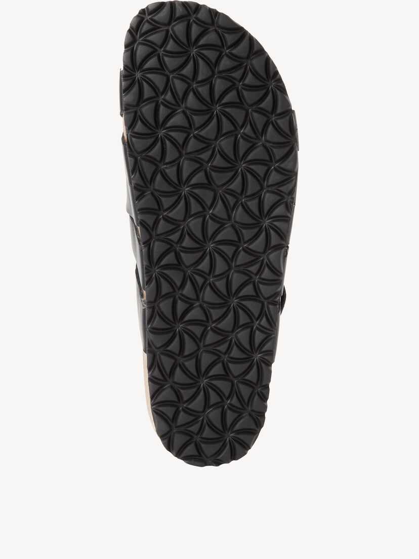 Leren Slipper - zwart, BLACK LEATHER, hi-res