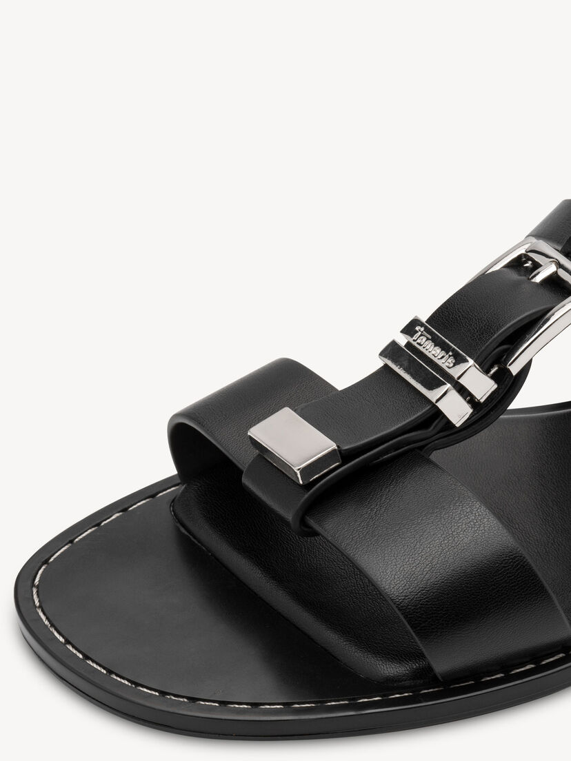 Slipper - zwart, BLACK, hi-res