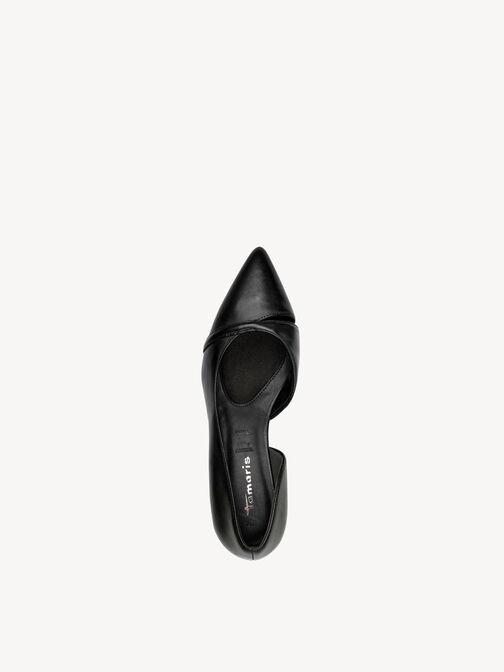 Pumps, BLACK LEATHER, hi-res