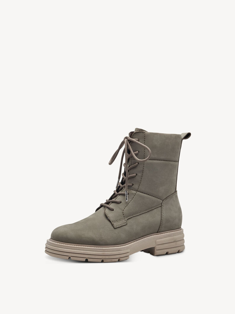 Bottine en cuir - vert, SAGE, hi-res