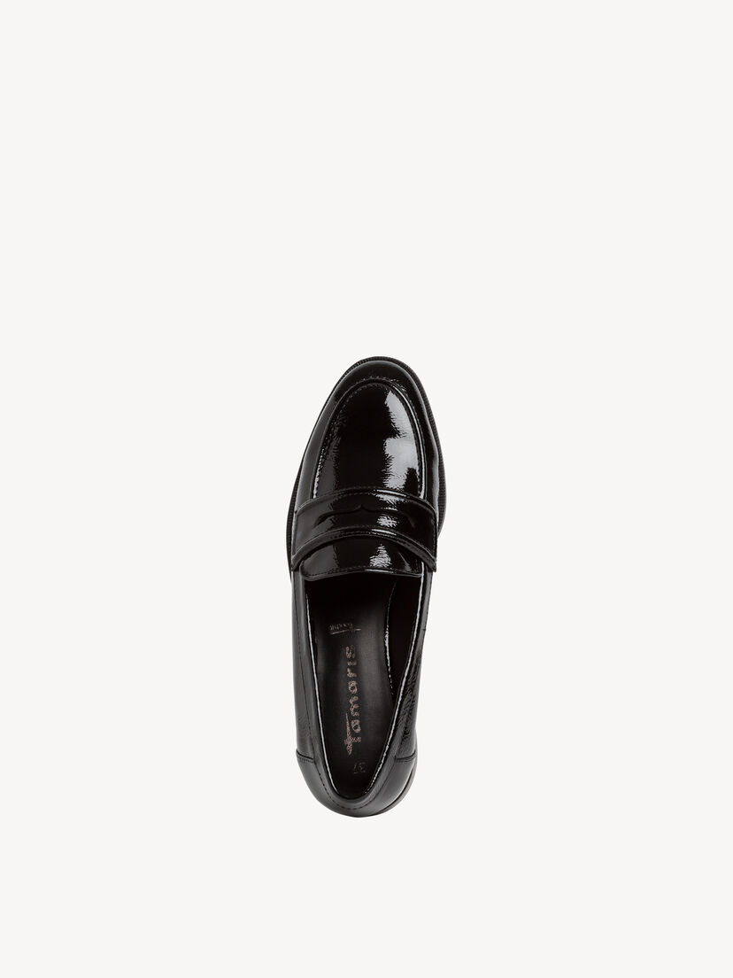 Instappers - zwart, BLACK PATENT, hi-res