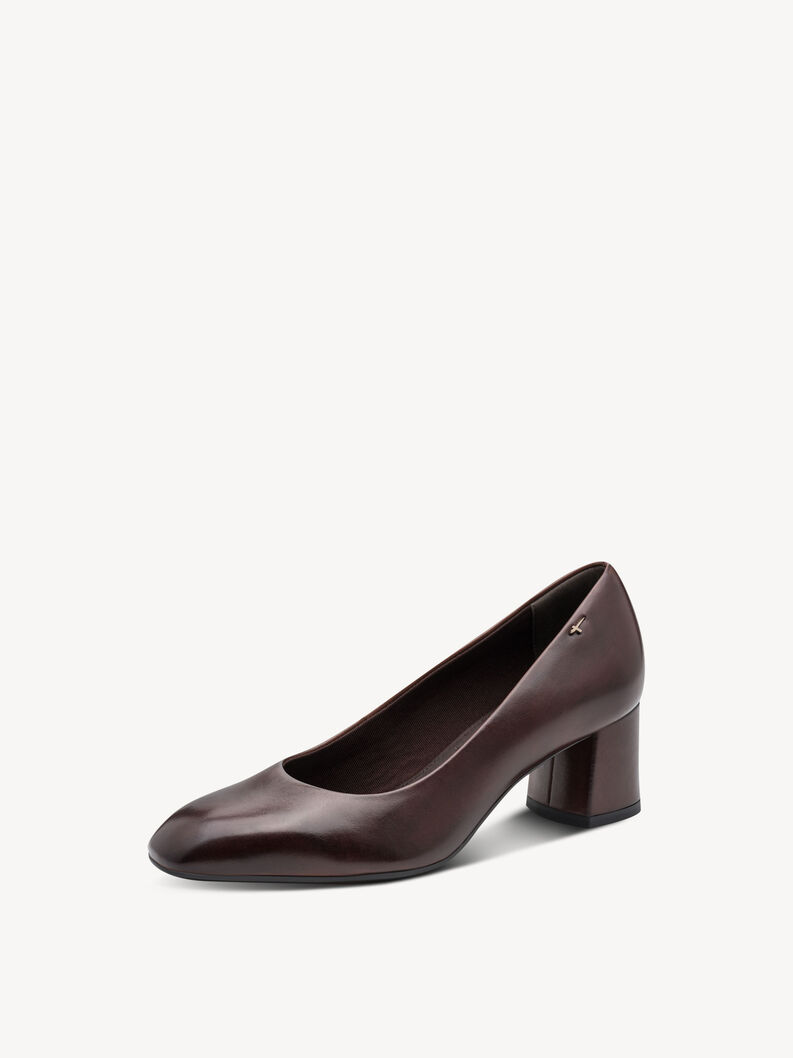 Lederpumps - braun, MAHOGANY LEA., hi-res