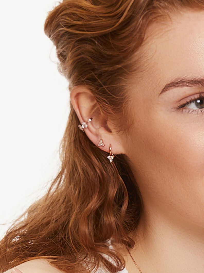 Kolczyki - r&oacute;żowe złoto, r&oacute;żowozłoty, hi-res