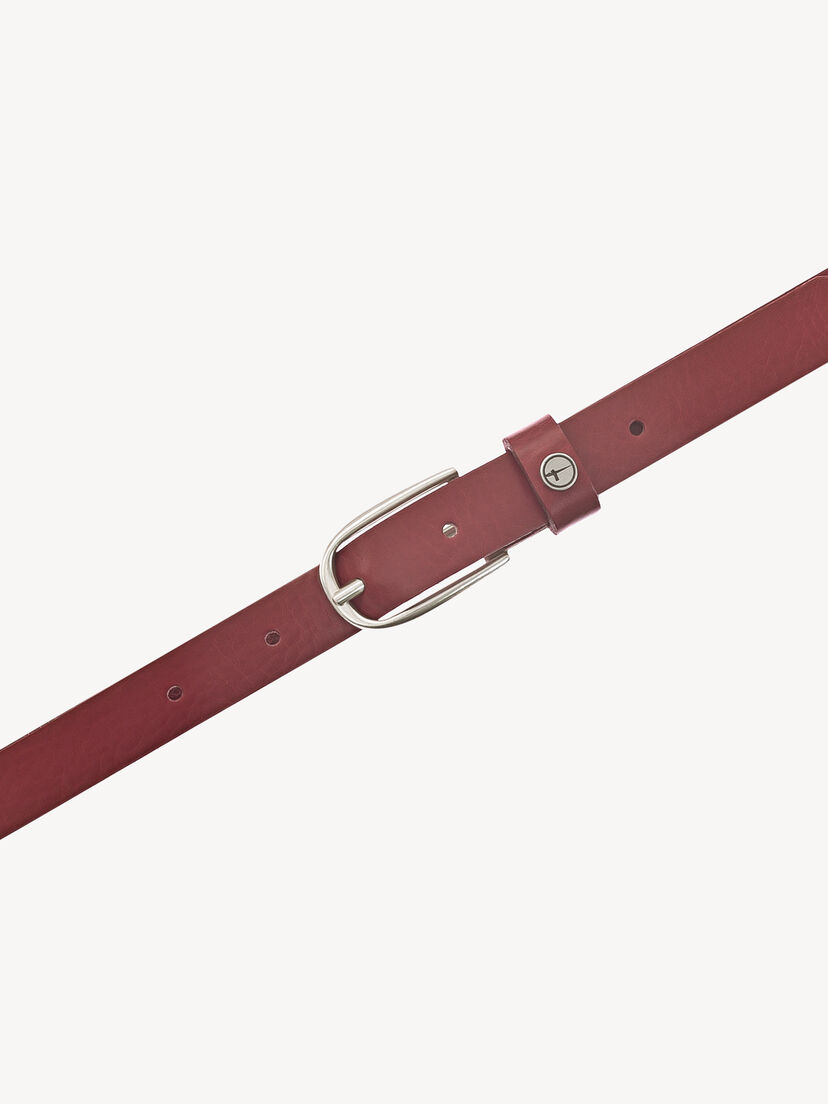 Leren Riem - rood, rood, hi-res