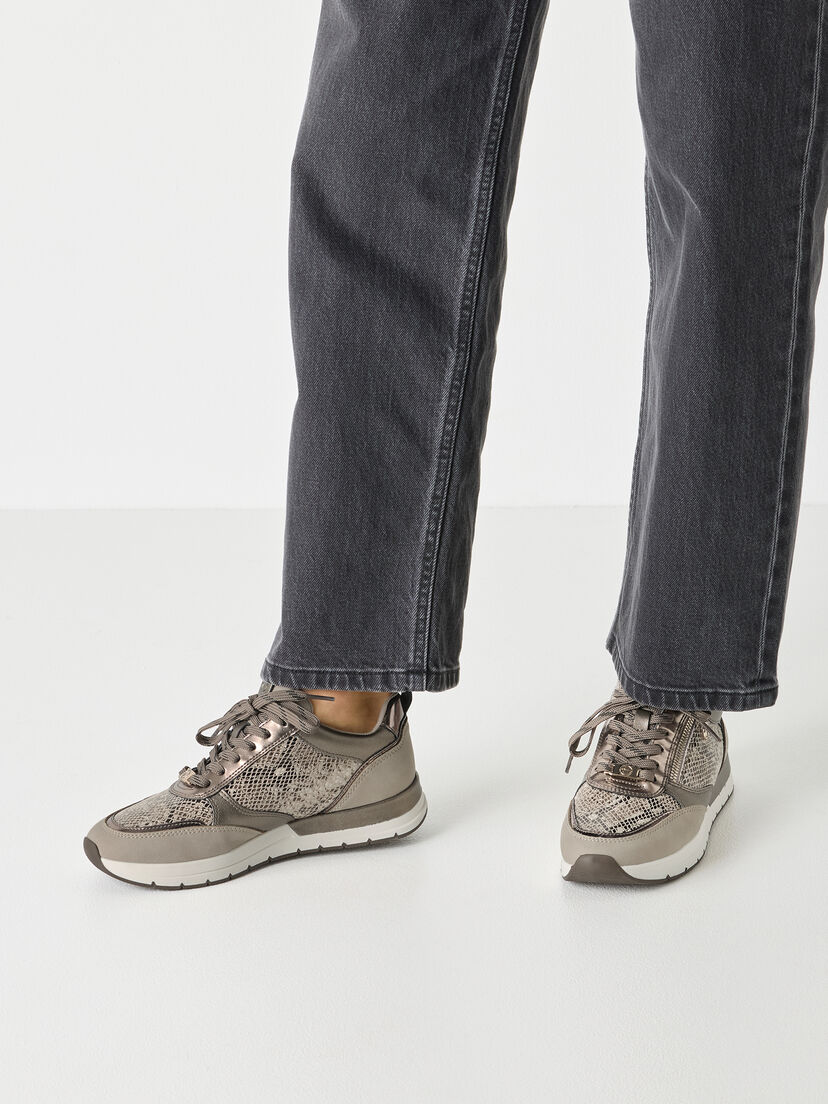 Sneaker - beige, TAUPE/SNAKE, hi-res