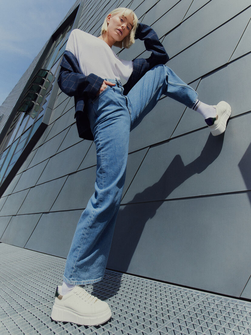 Sneaker - wit, WHITE, hi-res