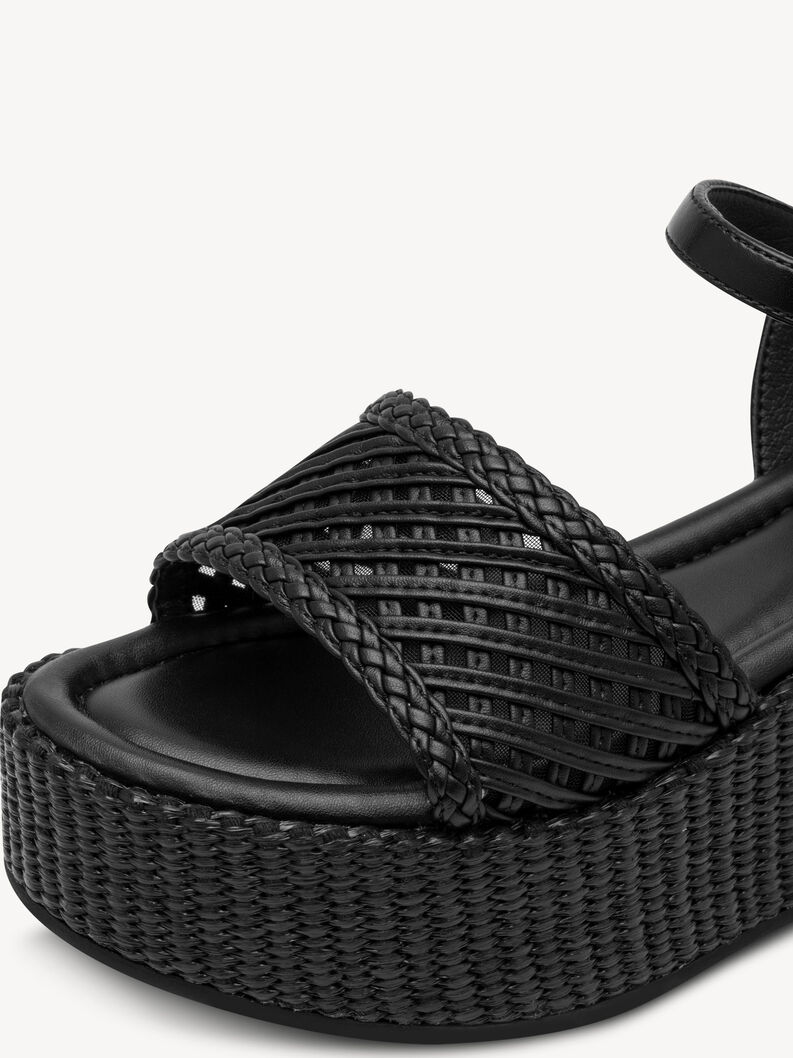 Sandale &agrave; talon - noir, BLACK, hi-res