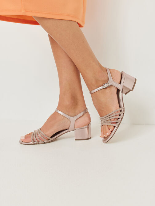 Heeled sandal, ROSE GLAM, hi-res
