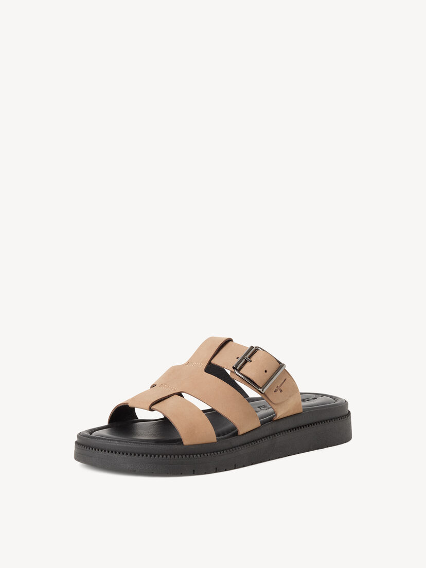 Leren Slipper - beige, TAUPE NUBUC, hi-res