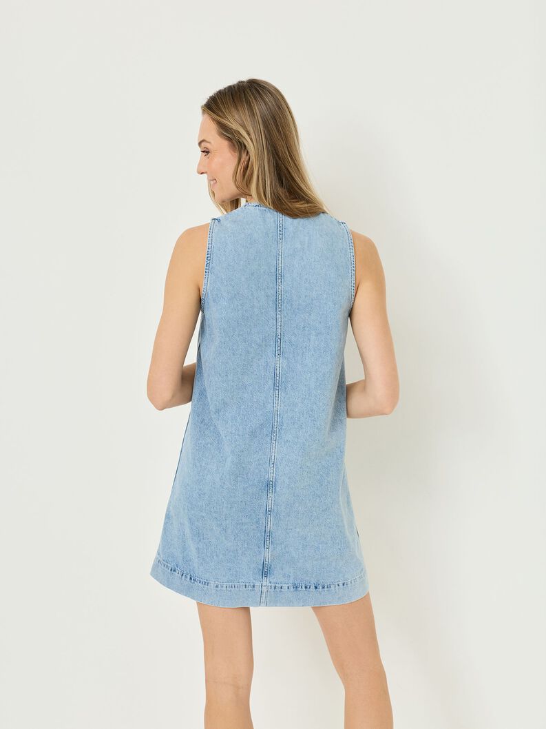 Robe en jean - bleu, Light Blue Denim, hi-res