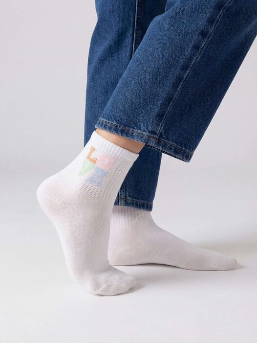 Sokken, 2-pack, white/white, hi-res