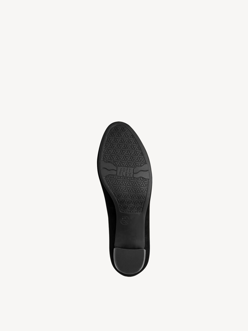 Leather Pumps - black, BLACK SUEDE, hi-res