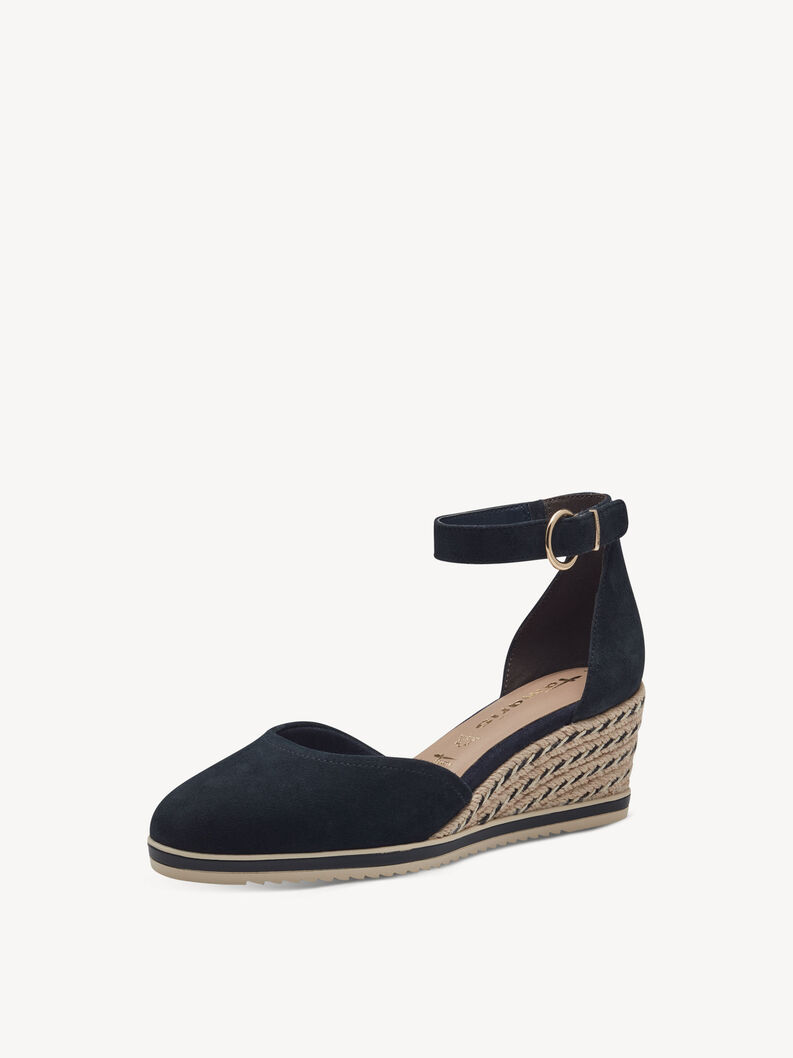 Kilepumps - blå, NAVY, hi-res