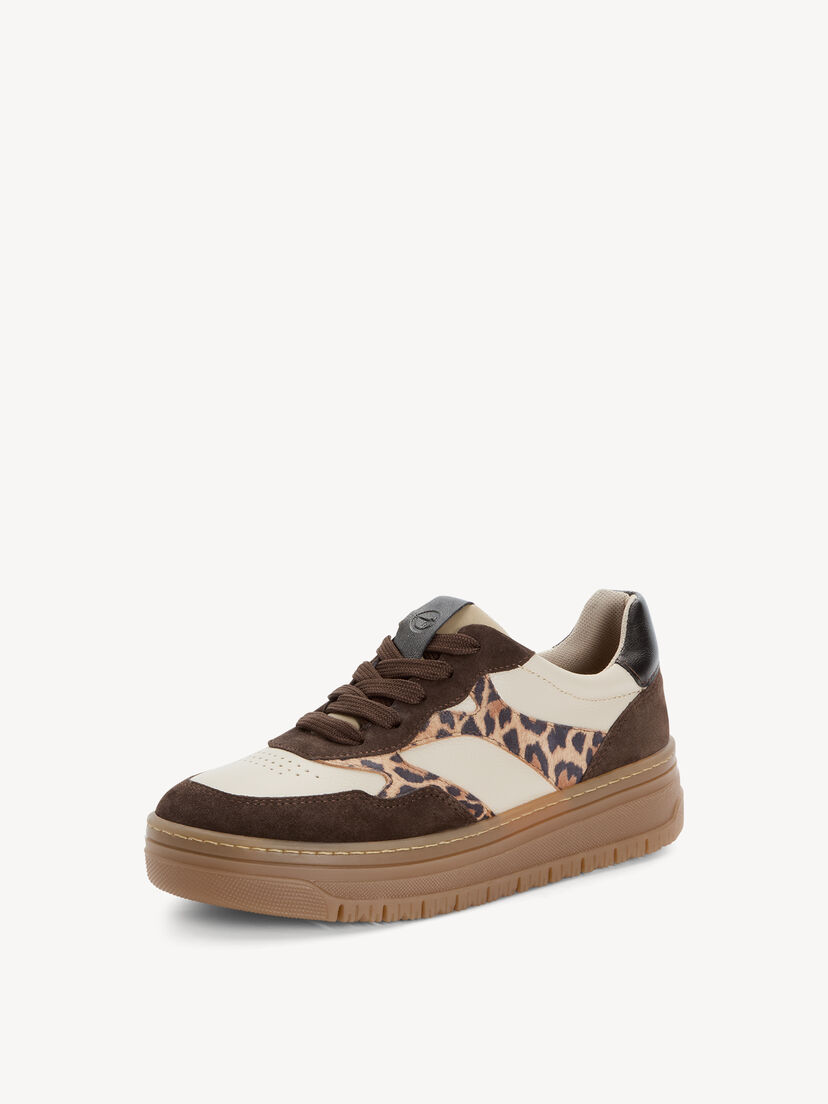 Sneaker - bruin, MOCCA/LEOPARD, hi-res