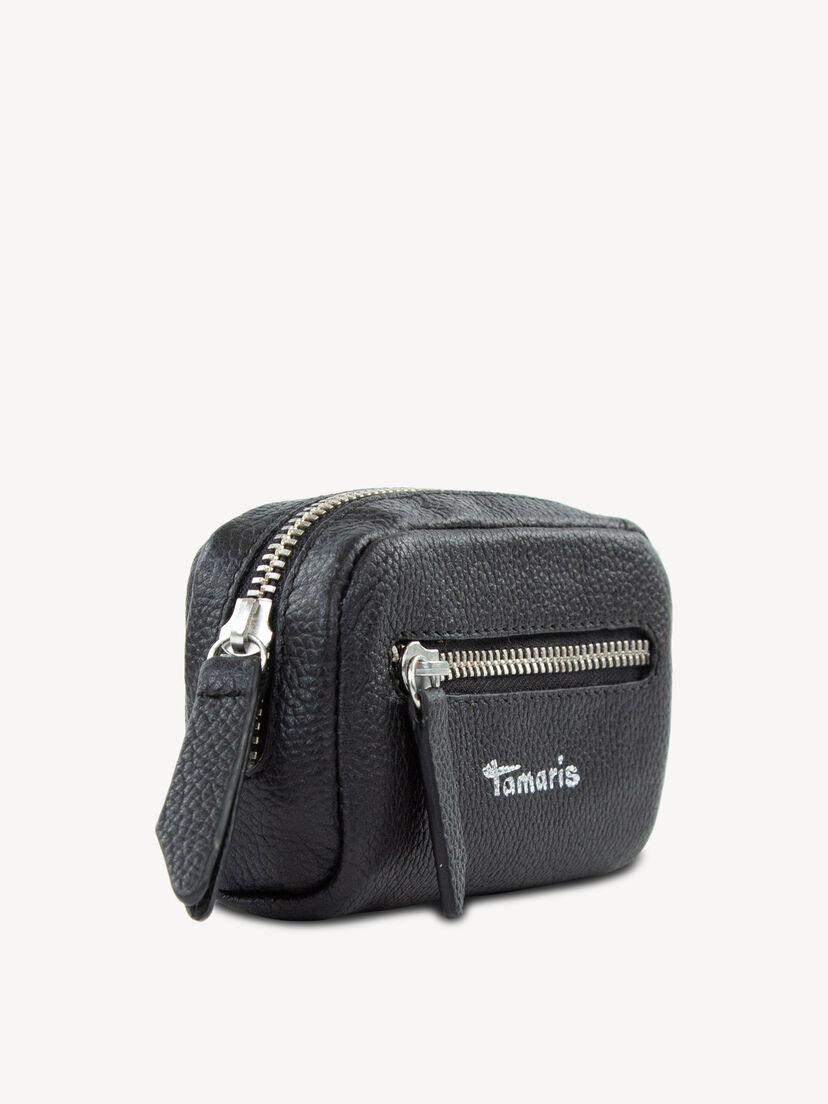 Leren Sleuteletui - zwart, black, hi-res