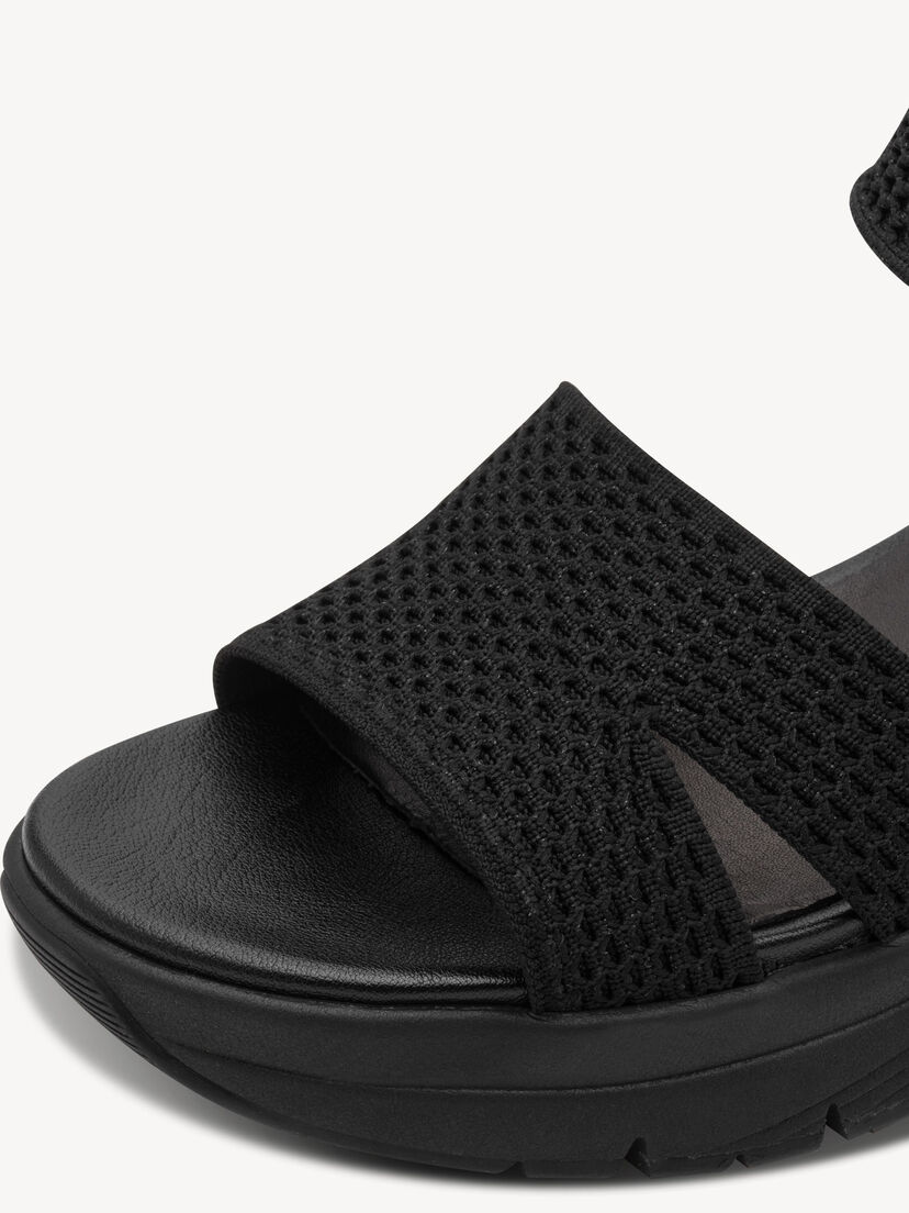 Sandaaltje - zwart, BLACK, hi-res