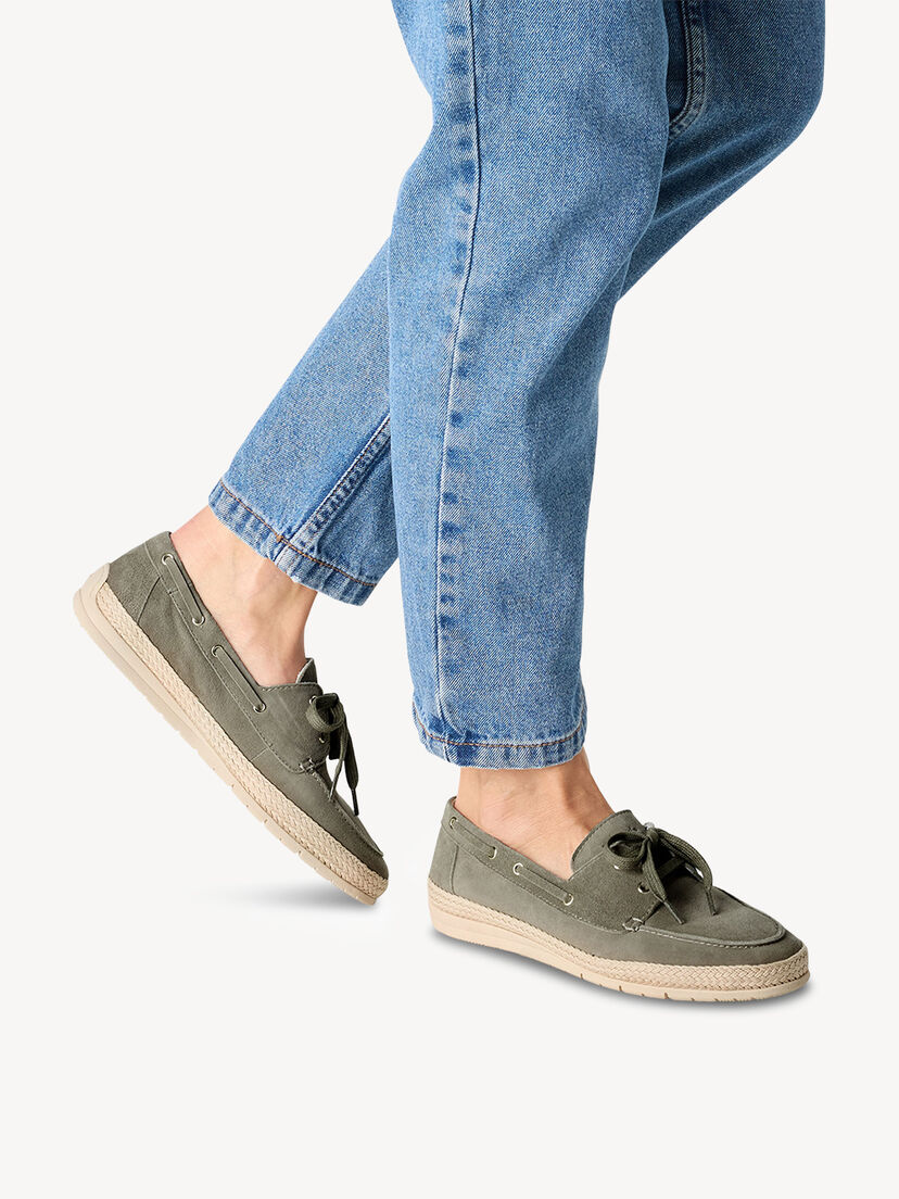 Leren Lage schoen - groen, SAGE, hi-res