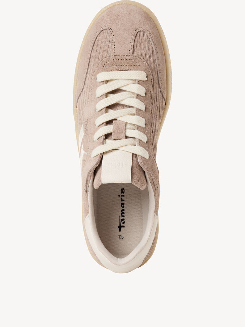 Basket en cuir - beige, TAUPE, hi-res