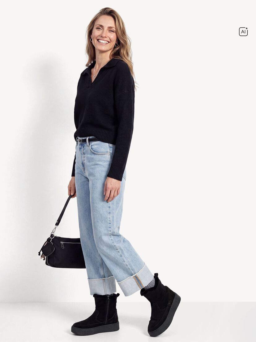 Enkellaarsje, BLACK, hi-res