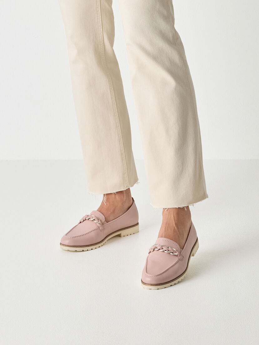 Leren Instappers - roze, ROSE LEATHER, hi-res