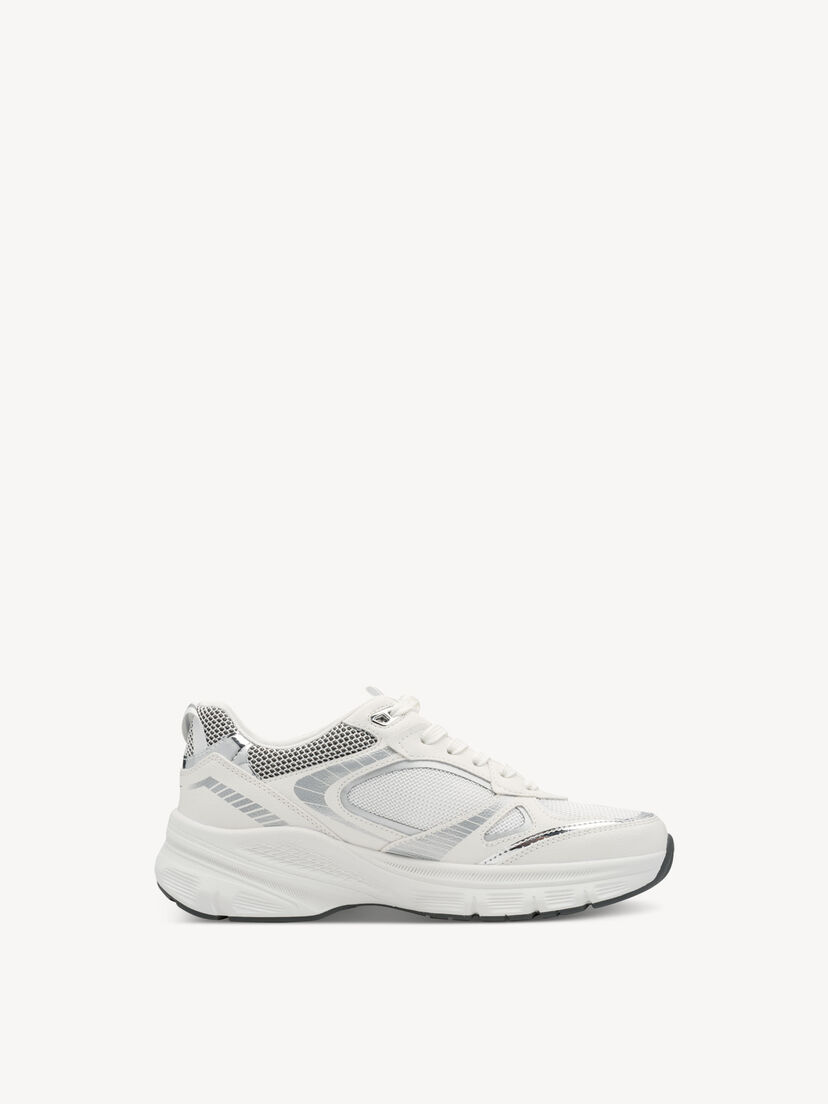 Sneaker, WHITE/SILVER, hi-res