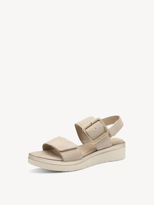 Sandale à talon, BEIGE SUEDE, hi-res