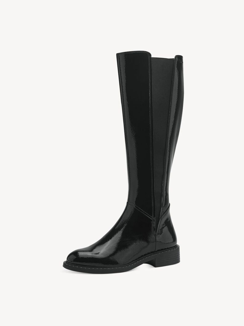 Stiefel - schwarz, BLACK PATENT, hi-res