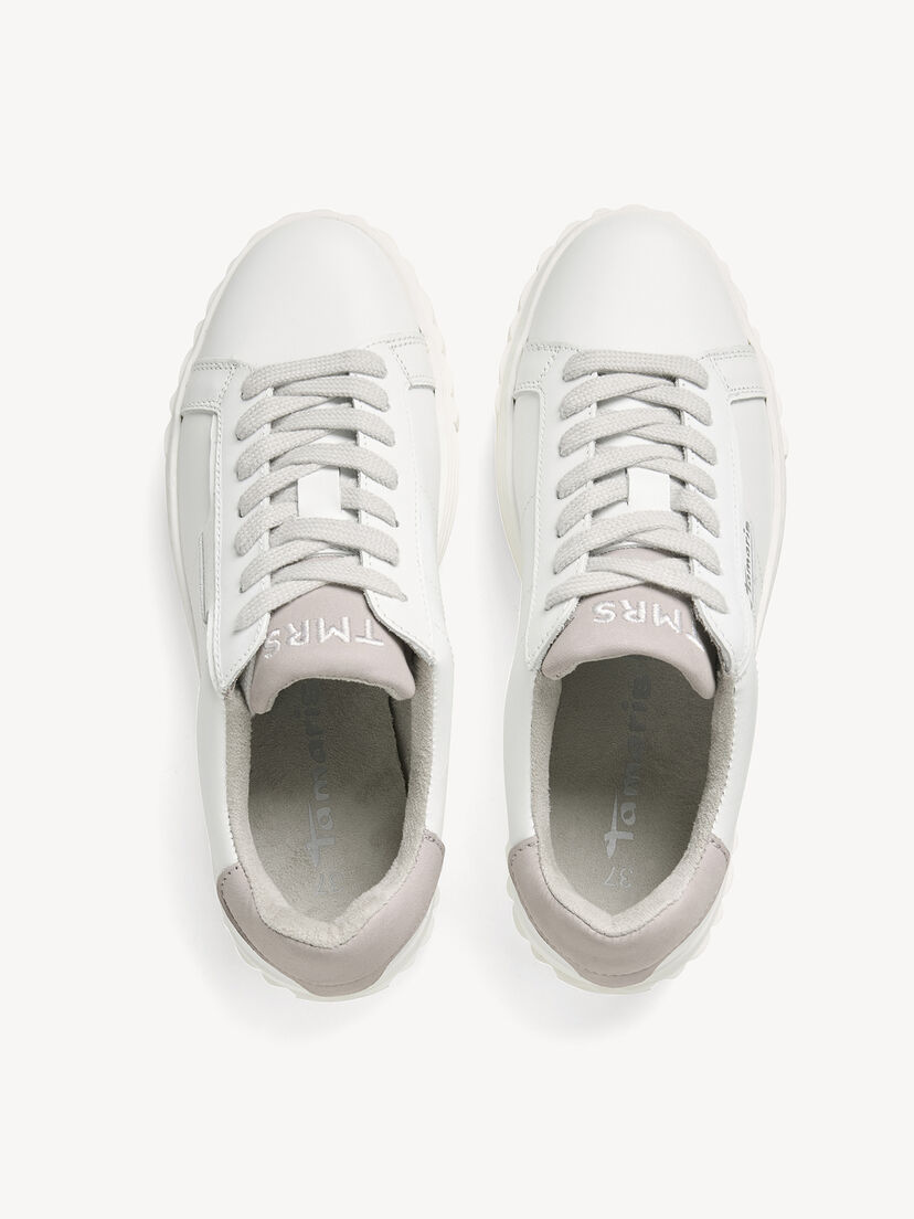 Sneaker, WHITE LEATHER, hi-res