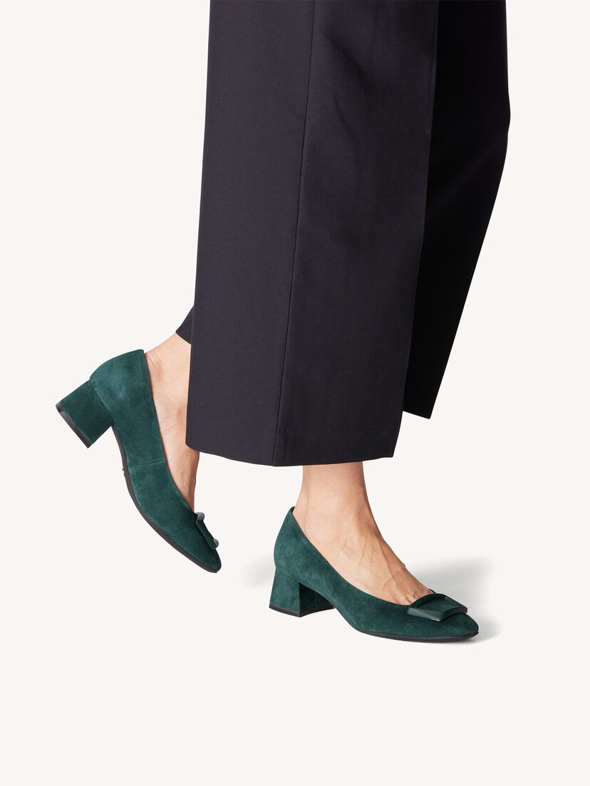 Pumps, GREEN SUEDE, hi-res