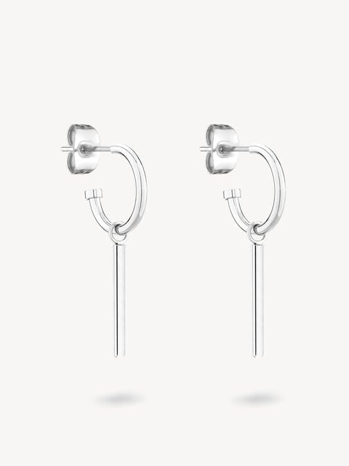 Creole earring, silber, hi-res