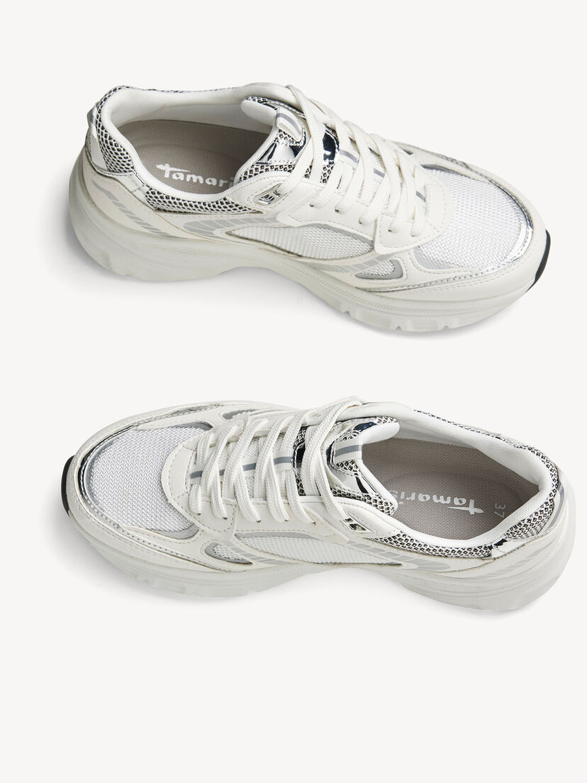 Sneaker, WHITE/SILVER, hi-res