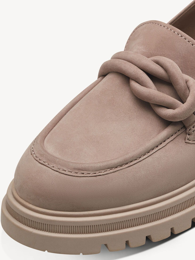 Leren Instappers - beige, TAUPE, hi-res