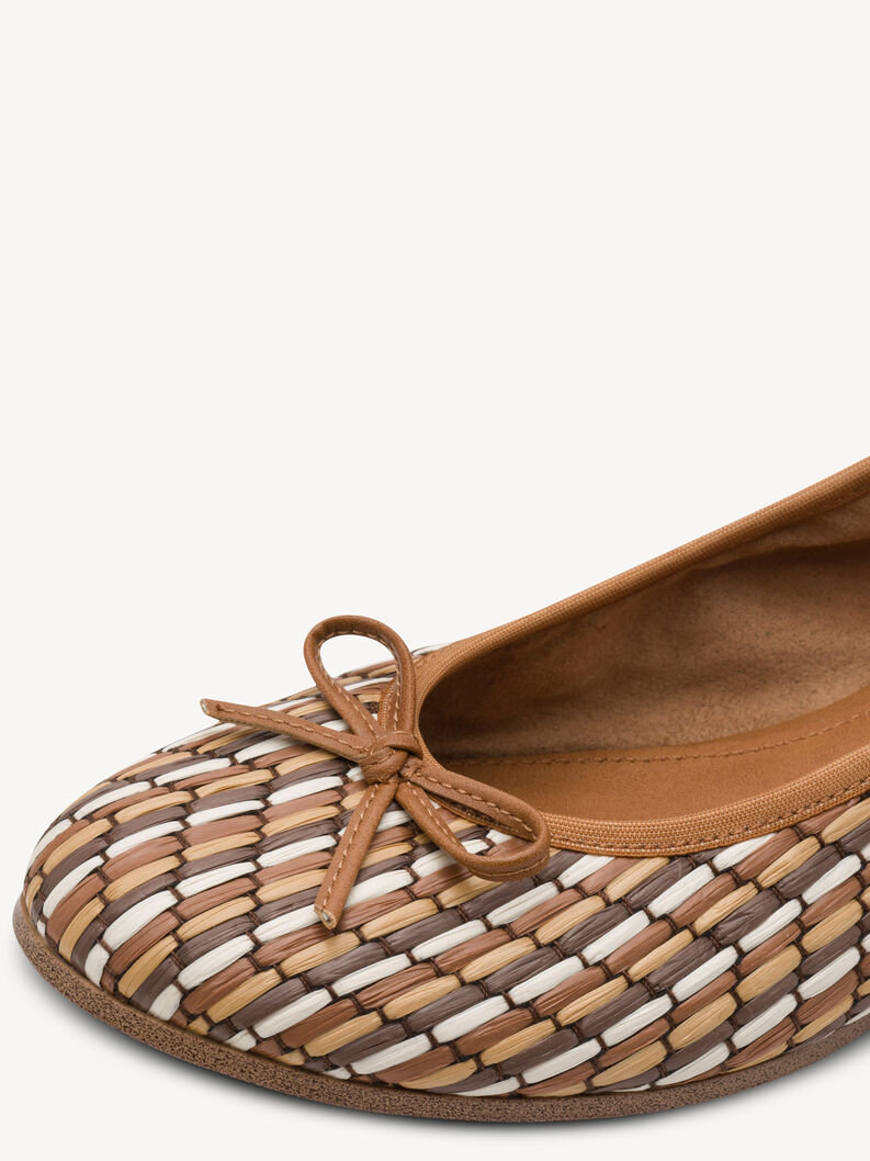 Ballerine - marron, COGNAC COMB, hi-res