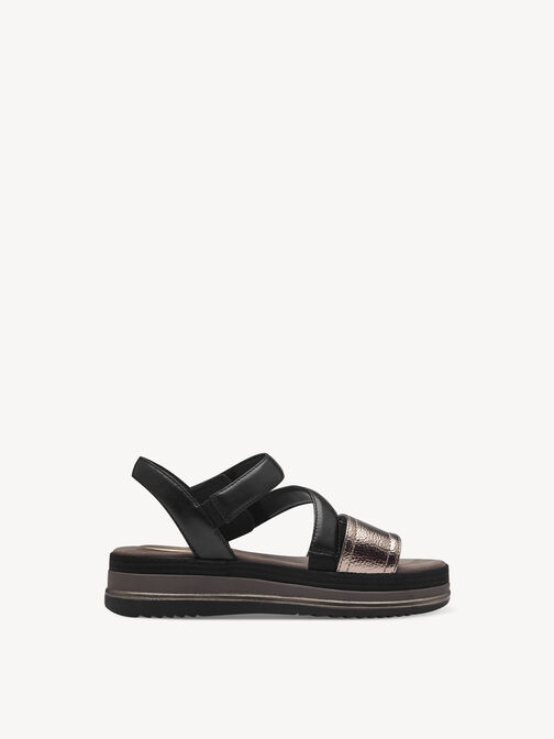 Heeled sandal, BLACK COMB, hi-res