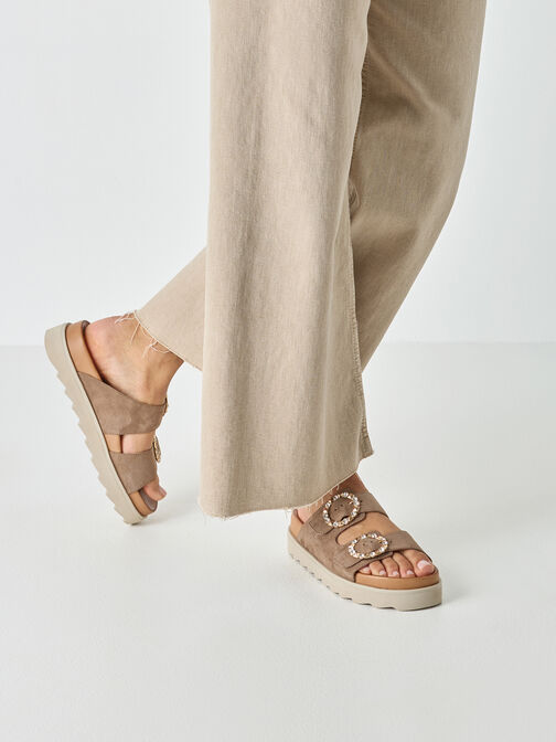 Mule, TAUPE SUEDE, hi-res