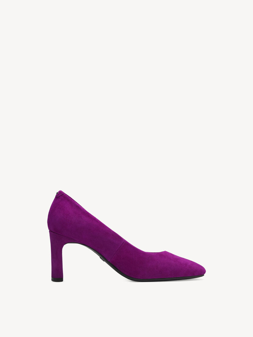 Leren Pumps - pink, DARK PINK, hi-res