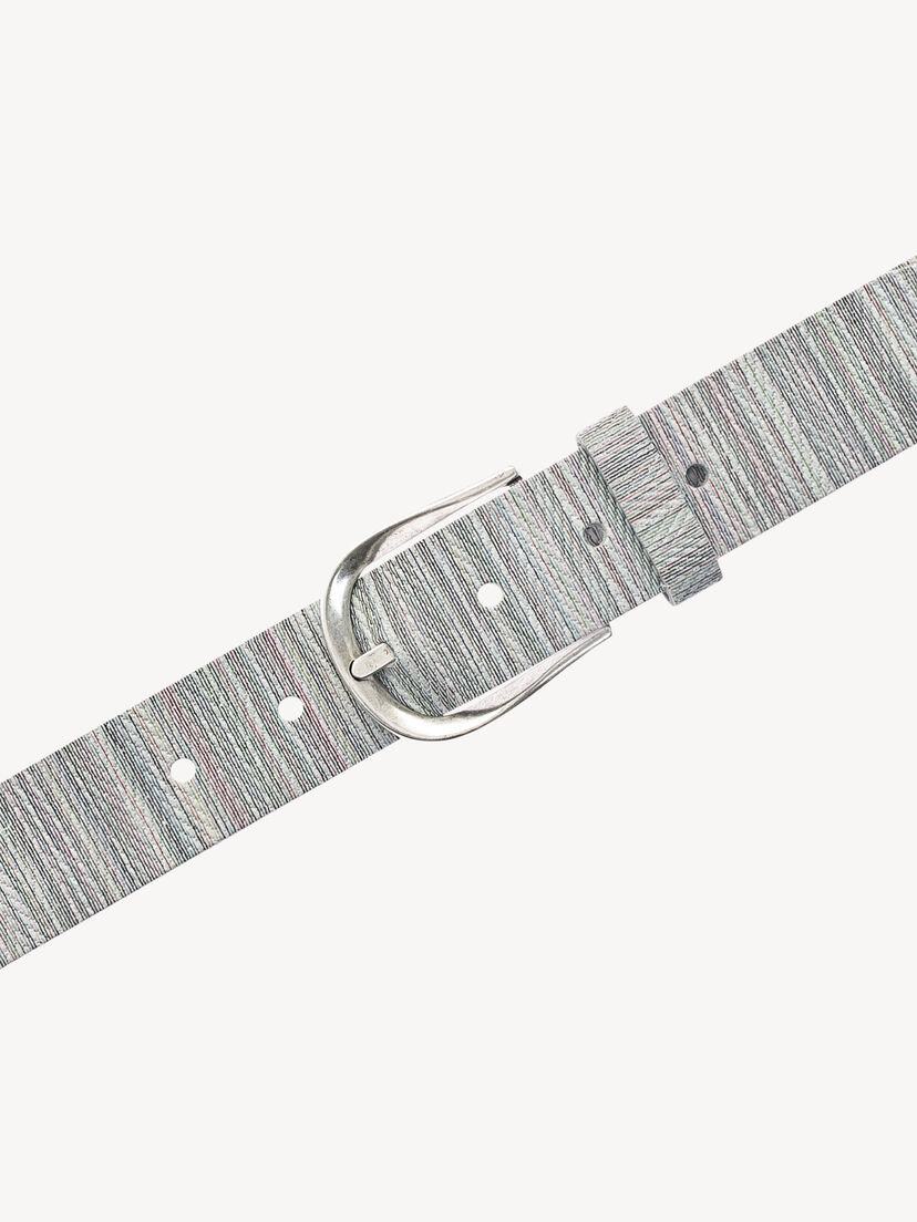 Leren Riem - wit, Wei&szlig;-Multicolour, hi-res