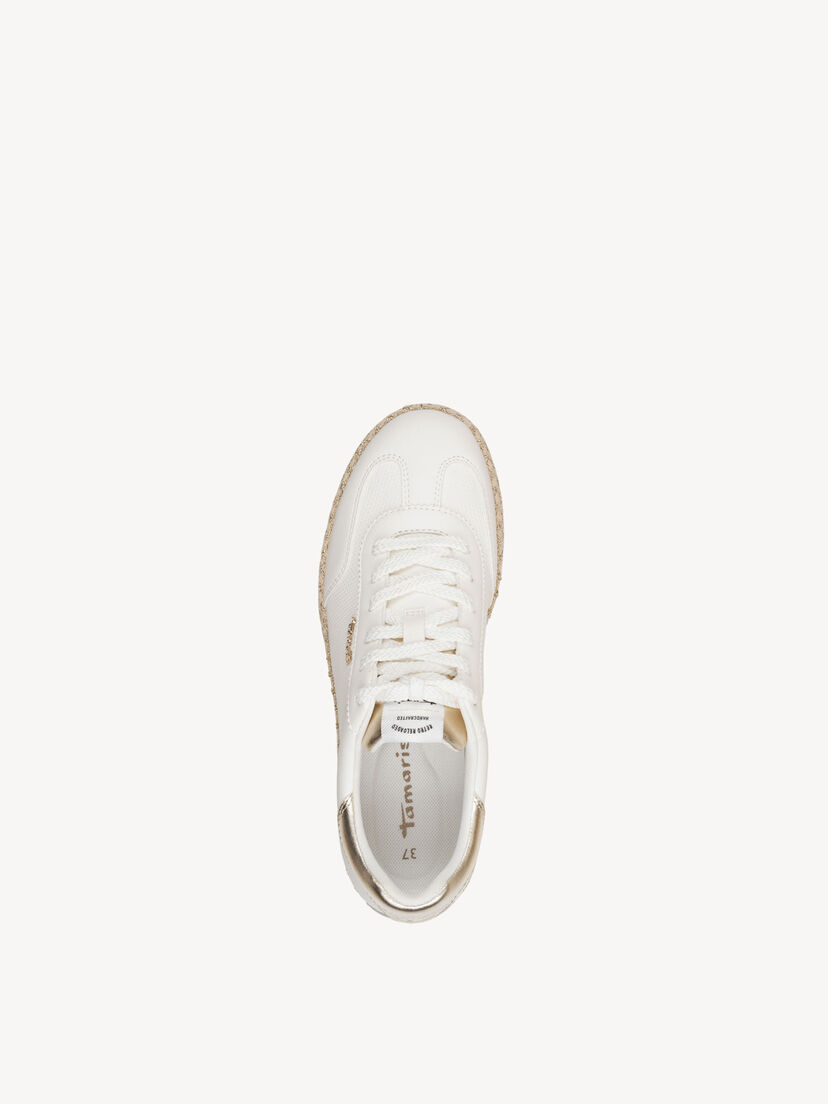 Sneaker - wit, WHITE/GOLD, hi-res