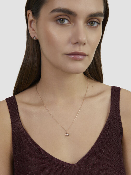 Collier, ros&eacute;gold, hi-res