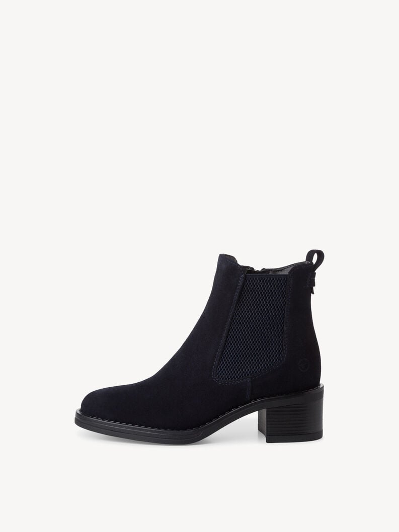 Leder Chelsea Boot - blau, NAVY, hi-res