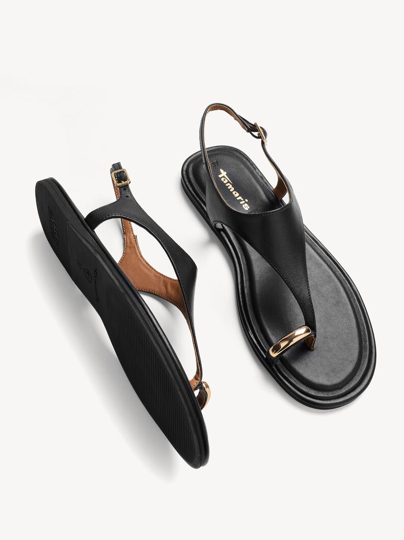 Sandalo, BLACK LEATHER, hi-res