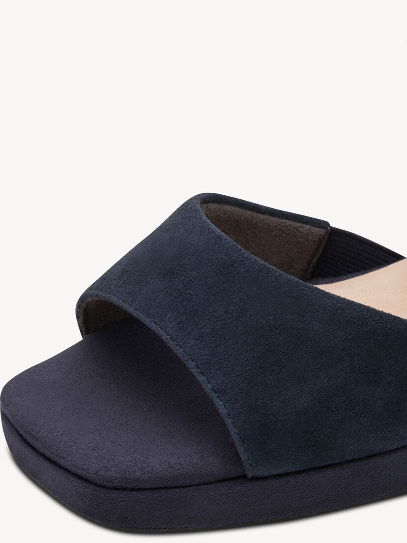 Leren Sandaaltje - blauw, NAVY SUEDE, hi-res