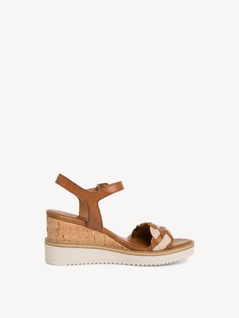 Leather Heeled sandal - brown 1-1-28305-20-305: Buy Tamaris Sandals