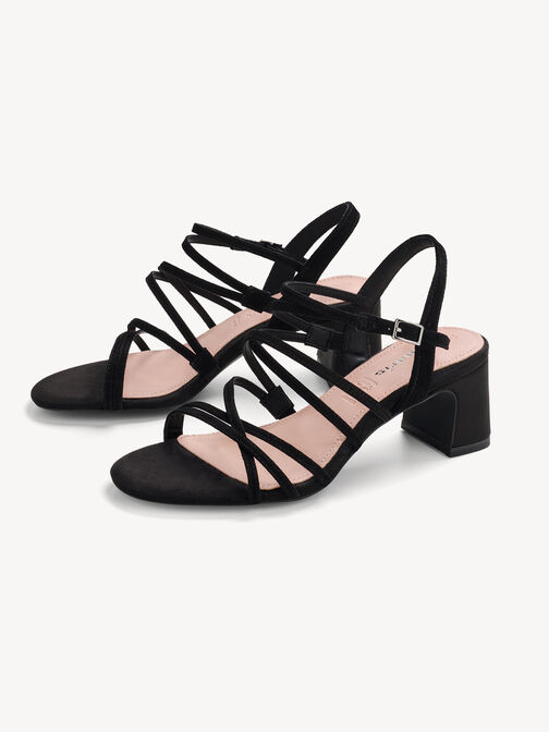 Heeled sandal, BLACK, hi-res
