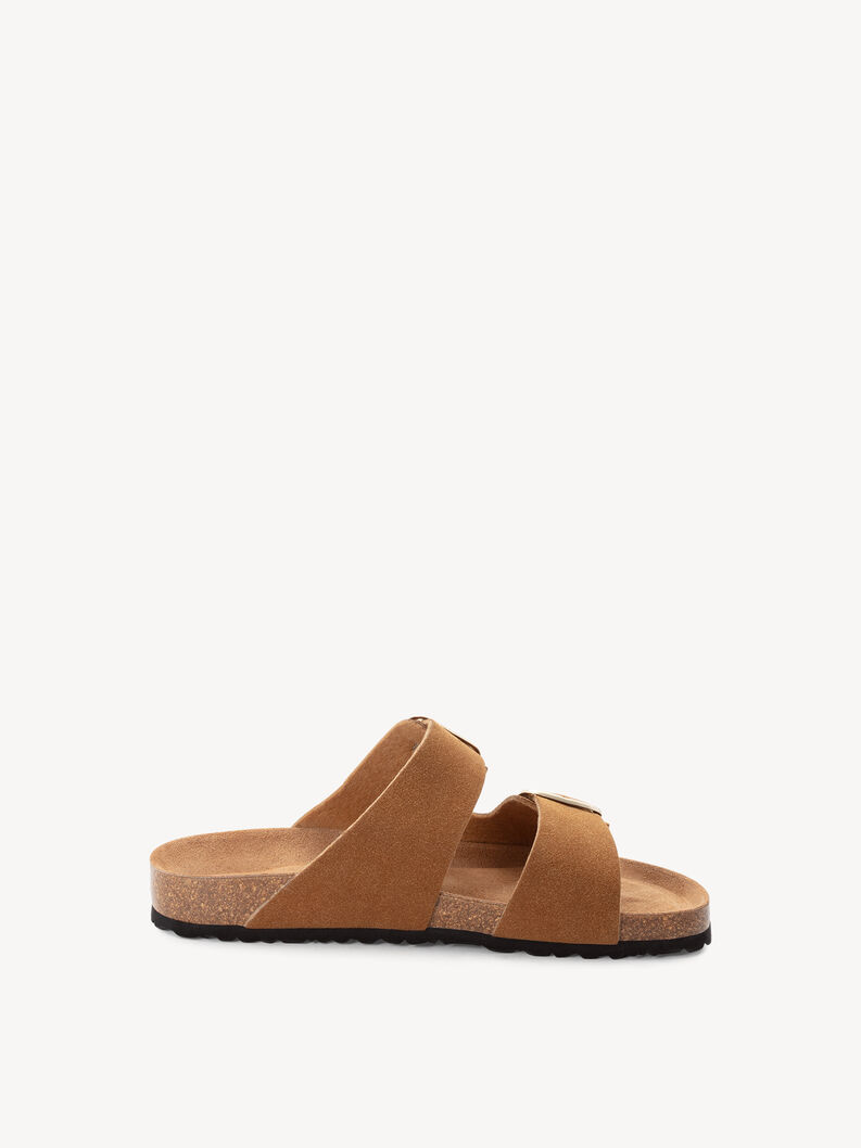 Pantolette - braun, COGNAC NUBUC, hi-res