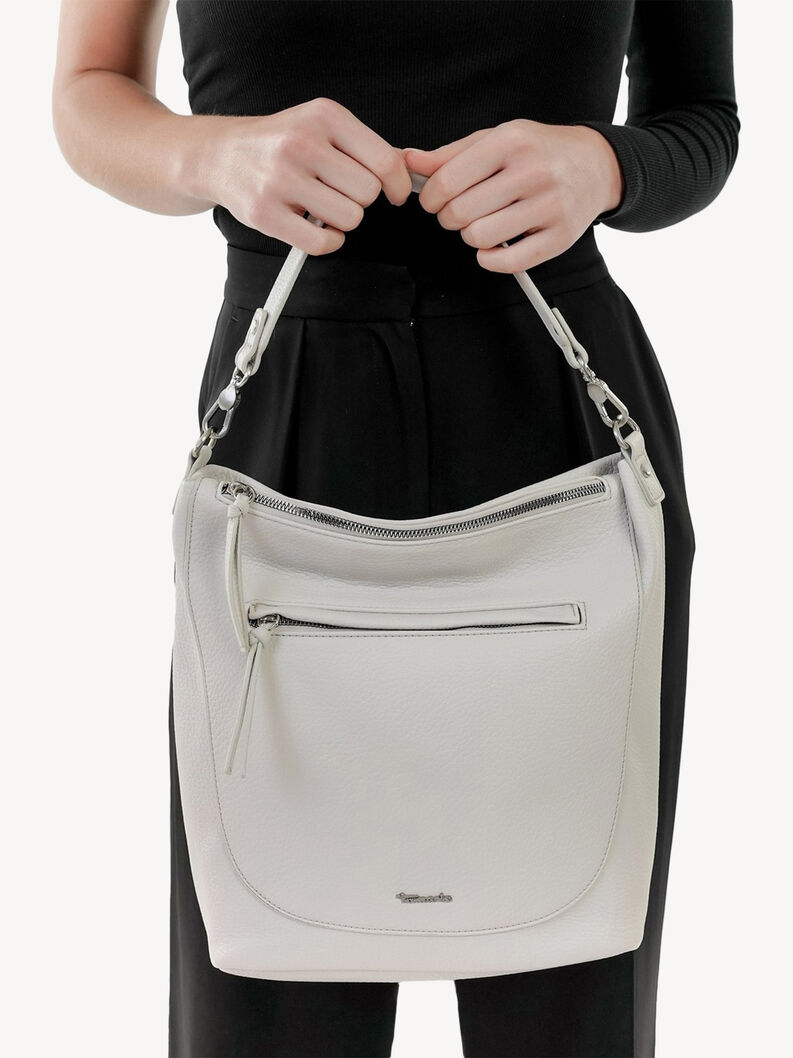 Τσάντα σάκος - γκρι, ecru, hi-res