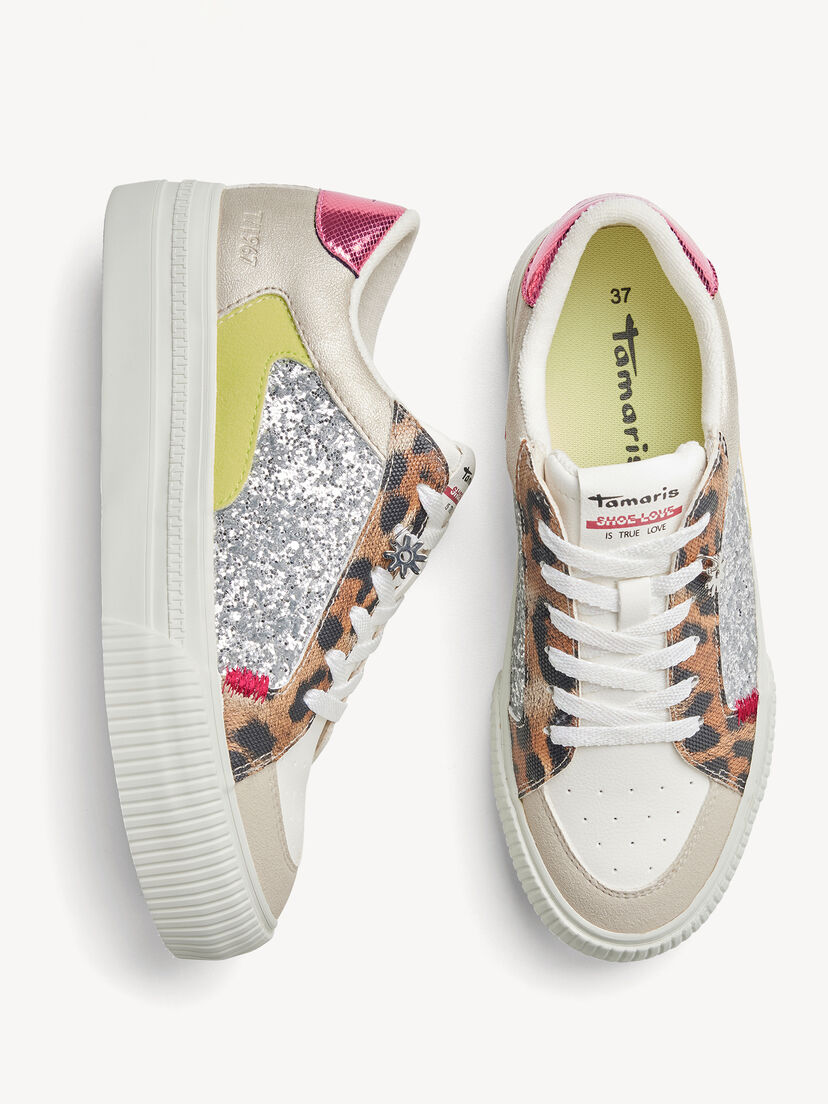 Sneaker - bruin, LEOPARD COMB, hi-res