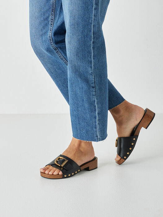 Slipper, BLACK, hi-res