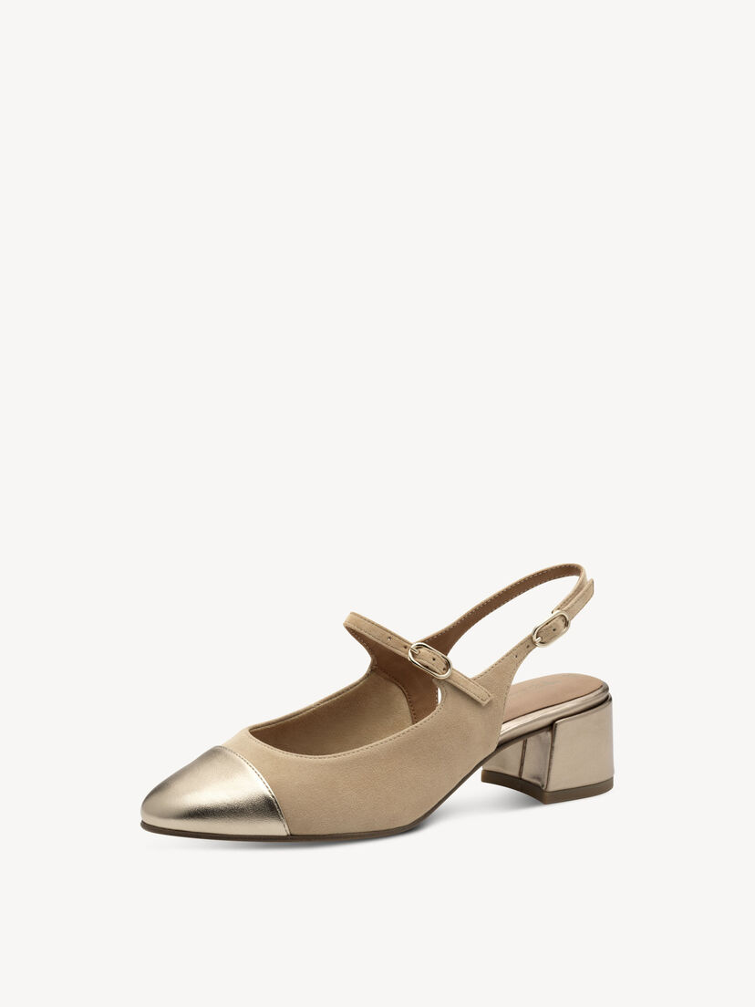 Slingpumps - beige, TAN SUEDE, hi-res